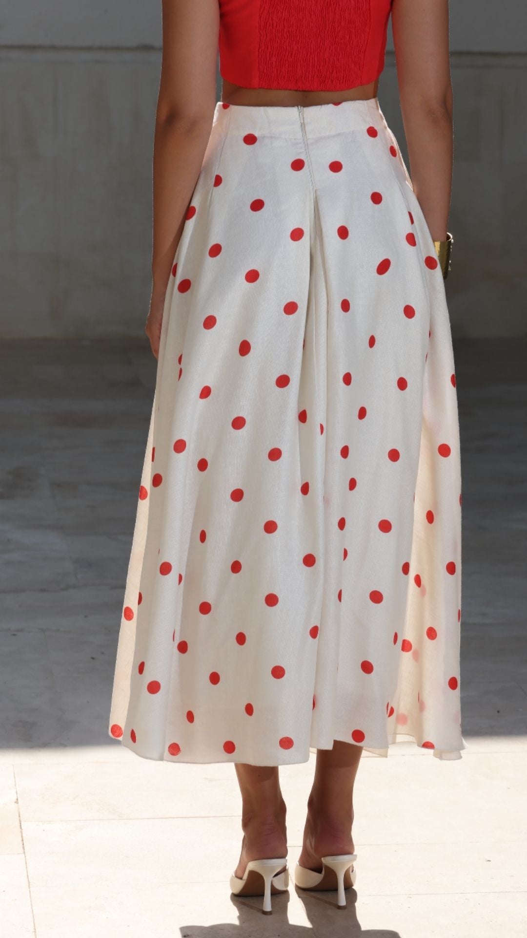 Dolce Dot Maxi Skirt