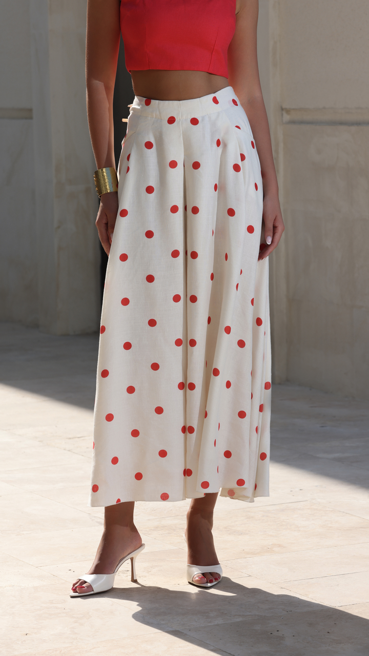 Dolce Dot Maxi Skirt