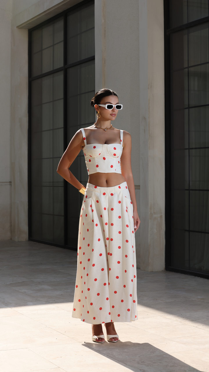 Dolce Dot Maxi Skirt