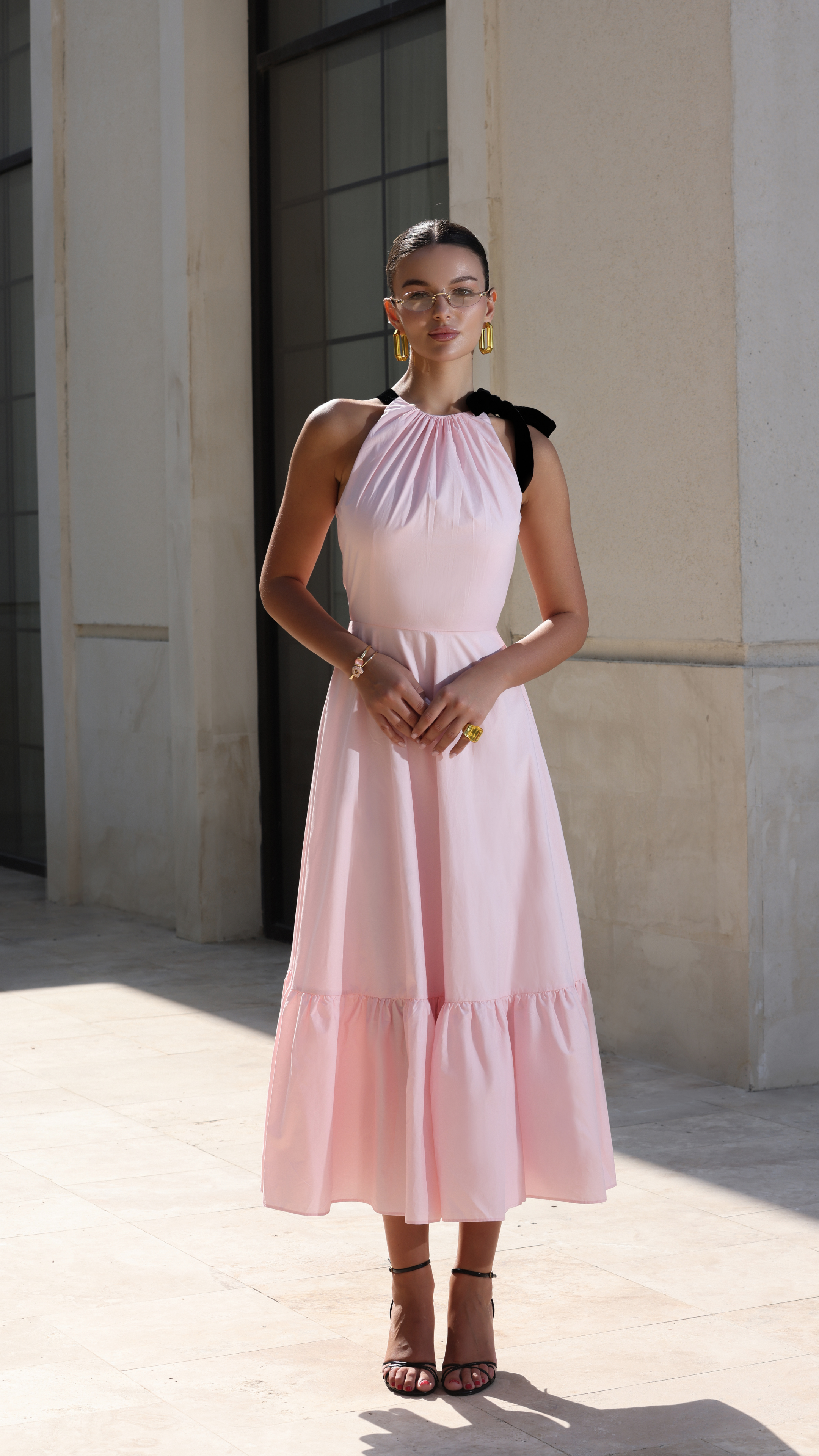 Rosalia Pink Maxi Dress