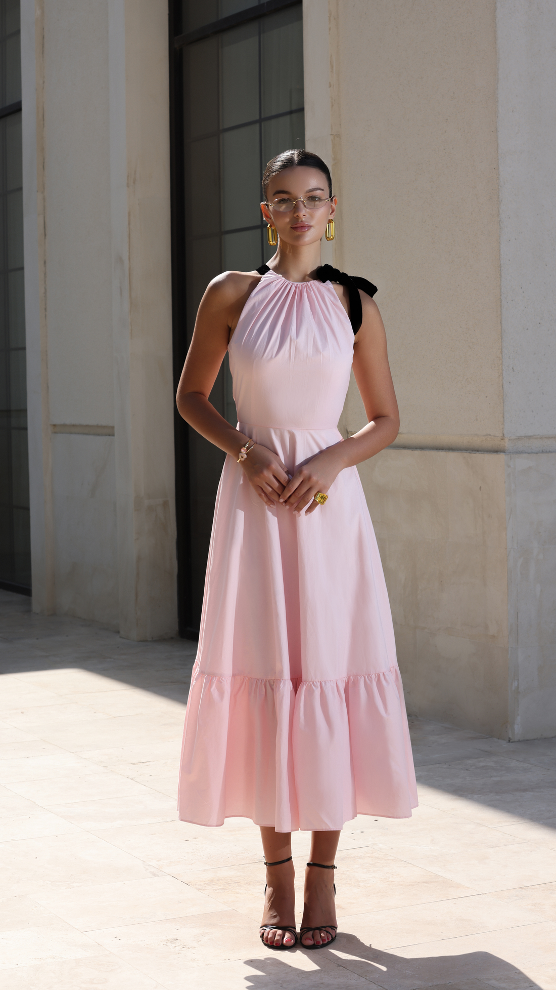 Rosalia Pink Maxi Dress